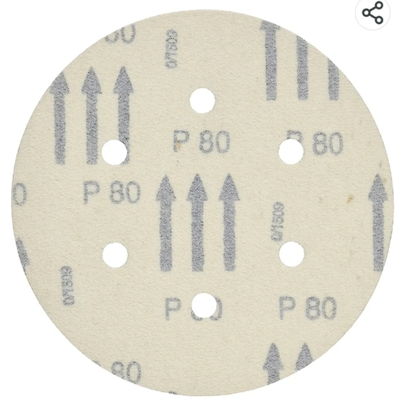 Bosch 5" 25 80 Grit Hook and Loop Sanding Discs - Picture 5 of 9